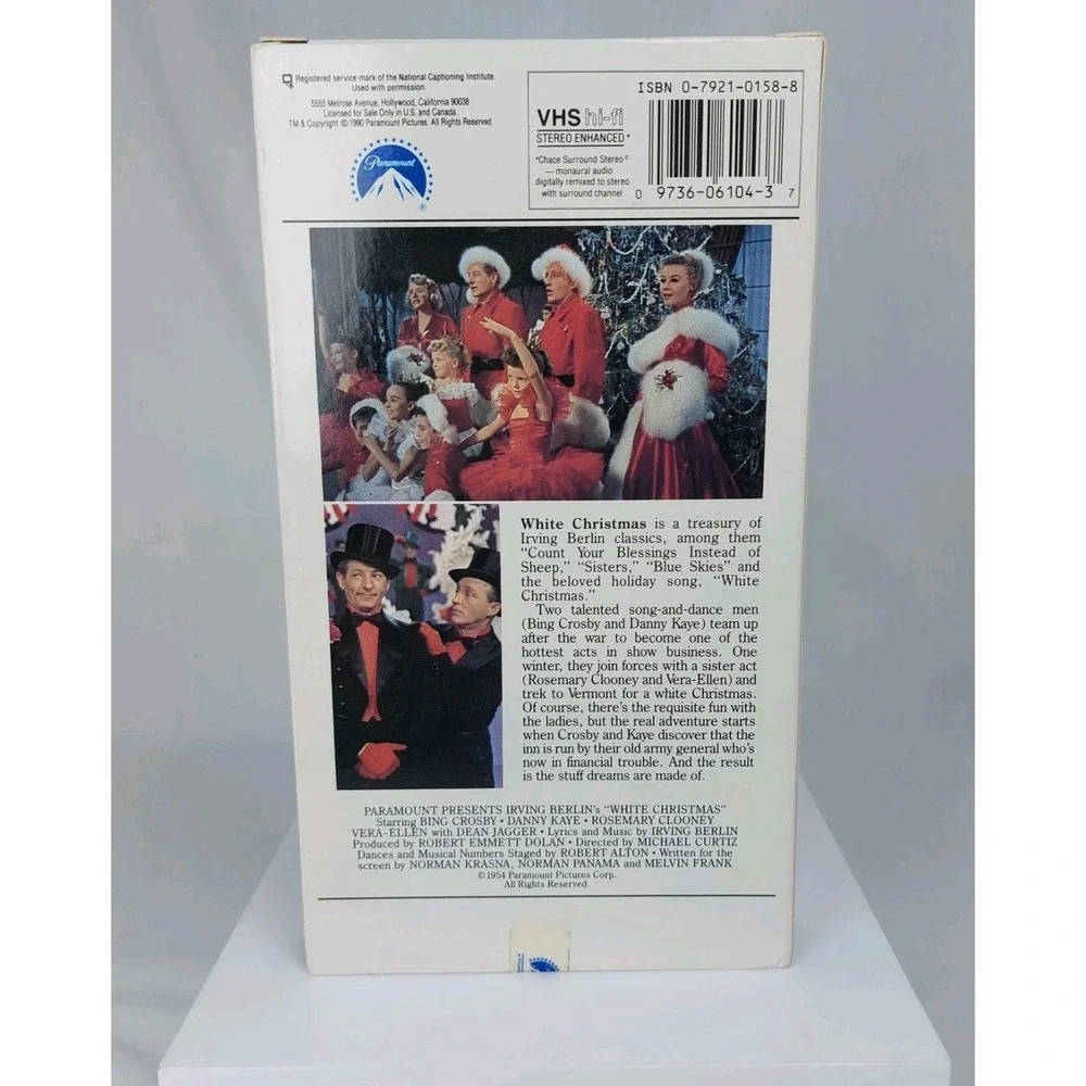 White Christmas VHS 1954 Irving Berlin's Bing Crosby- Danny Kaye Color